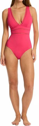 Sea Level Australia Essentials Edit Spliced One Piece Swimsuit In Roseberry