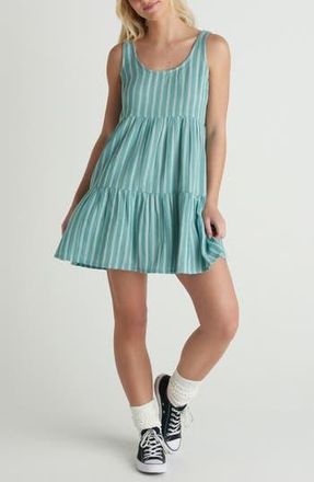 Hurley Hidden Treasures Babydoll Minidress in Reef Waters at Nordstrom Rack, Size X-Large