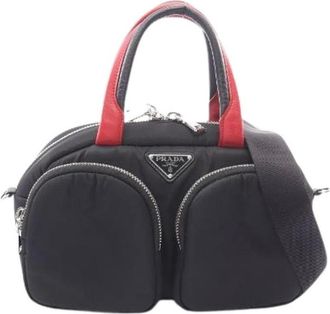 Prada Pre-owned Triangle Logo Nylon 2way Handtas - Dames - Pre-owned - Veelkleurig - Maat: ONE Size Nylon