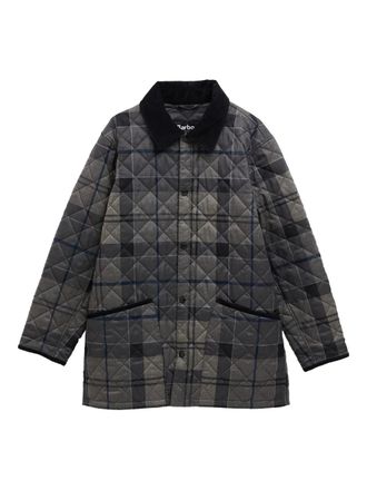 Barbour Giacca trapuntata tartan - Grigio