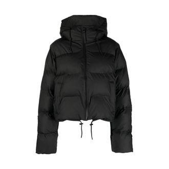 Rains Alta Puffer Jacket - Heren - Winterjassen - Zwart - XS - Leer - Jassen