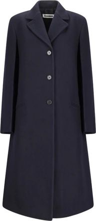 Jil Sander Cappotto 82 - - Coats - Donna - Blu - L