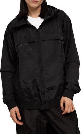 Puma CLRT Hooded Ripstop Jacket in Puma Black at Nordstrom, Size Xx-Large
