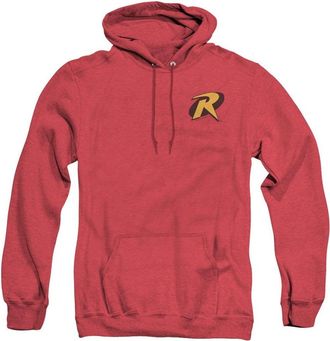 Gildan Batman Robin Logo Adult Heather Hoodie / Hooded Sweatshirt