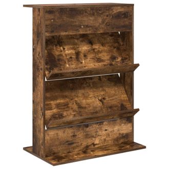 vidaXL Estante De Revistas Roble Ahumado 70 X 41 X 96 Cm Vidaxl