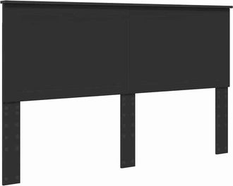 vidaXL Headboard with Headboard Black Oak 160 cm Engineered wood vidaXL