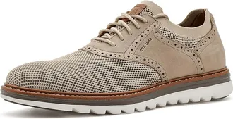 Johnston & Murphy Braxton Knit Saddle Mens Shoes Beige Knit/Nubuck : 11.5 M (D), Leather/Nubuck