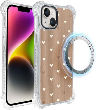 OEM Funda Ibizu Dropguard Ultra Para Iphone 14 Plus Con Magsafe, Boho, Powder Hearts