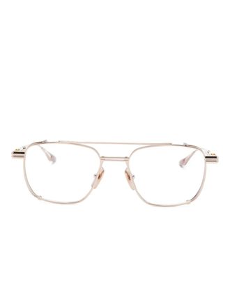 Dita Eyewear pilot-frame glasses - unisex - Metal - 53 - Gold