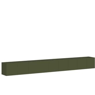 vidaXL Planter Olive Green 360x40x40 cm Cold-rolled Steel vidaXL
