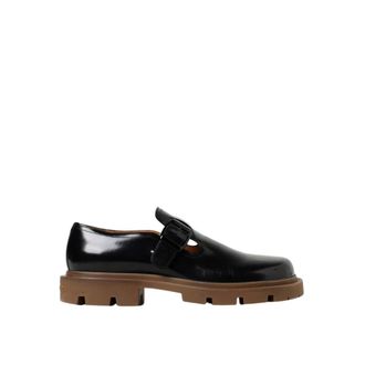 Maison Margiela Black Leather Mary Jane Shoes