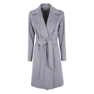 Max Mara Elegant Dravenna Coat - Dames - Mantels - Grijs - Maat: 2XS