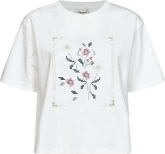 Max Mara Wkdsala Boxy T-Shirt - Dames - T-shirts - Wit - L - Katoen - Tops