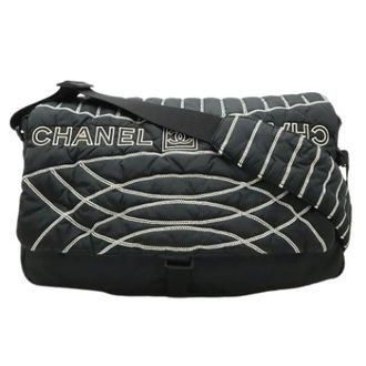 Chanel Pre-owned Vintage Nylon Messenger Bag - Dames - Pre-owned - Zwart - Maat: ONE Size Nylon