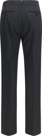 Tom Ford Mens Tailored Trousers With Front Pleats Black Wool Ovis Aries