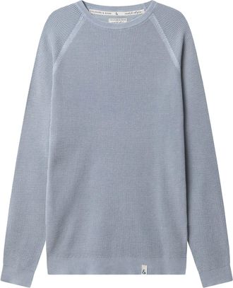 Colours & Sons Strickpullover COLOURS & SONS colours & sons Pullover Roundneck-Washed, Herren, Gr. XXL, blau (hellblau), Obermaterial: 100% Baumwolle CO., Pullover S