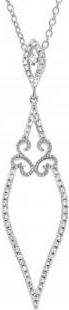 Allurez 0.25ct 14k White Gold Diamond Pendant Necklace