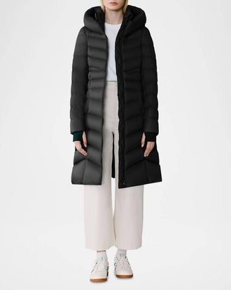Soia & Kyo Lita-U Midi Coat In Black