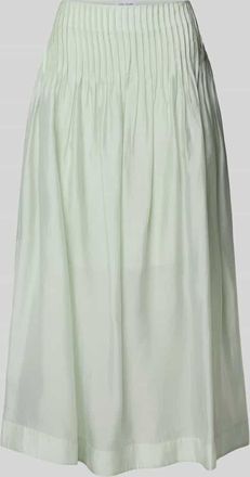 Copenhagen Muse Midirock aus Lyocell-Mix mit Drapierungen Modell MOLLY in Lind, Gr&ouml;&szlig;e XS