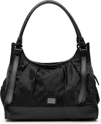 Burberry Pre-owned Burberry Tonal Check Nylon Shoulder Bag Ladies CNQINCHOQIN