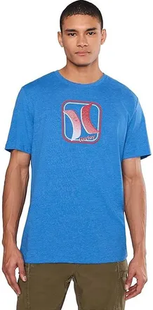 Hurley Iconic Short Sleeve Mens T Shirt Seashore Heather : 2XL, Cotton