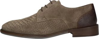 Stefano Lauran Veterschoenen - Heren - Schoenen - Beige - Maat: 41 EU Leer