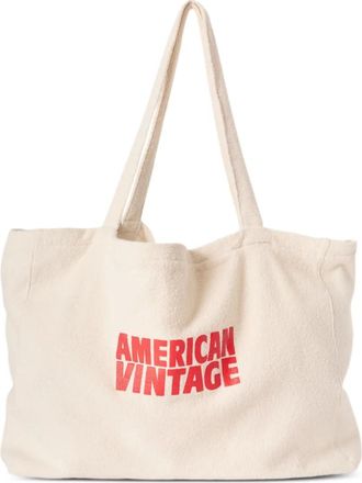 American Vintage Bobypark tote bag - Neutrals