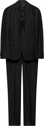 Prada Enkelrijig pak van wol en kasjmier - Heren - Business pakken - Grijs - 2XL - Wol - Kostuums