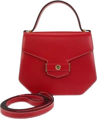 Dior Pre-owned Leather 2way Bag - Dames - Vintage Handtas - Rood - ONE Size - Leer - Vintage