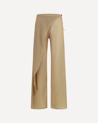 Os&eacute;ree Lumi&egrave;re wide-leg pareo Pants Female M