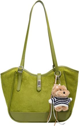 Generic Faux Suede Womens Handbag Large Shoulder Bag for Women Leisure Work Gift