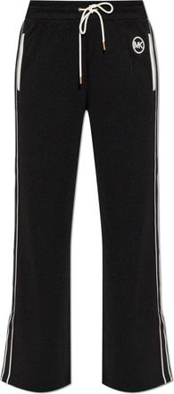 Michael Kors Wijde broek - Dames - Sweatpants - Zwart - XL - Polyester - Broeken