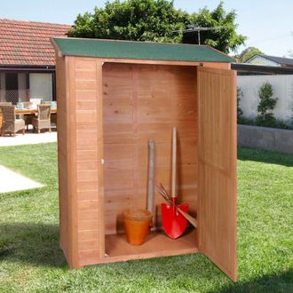 Stark Casa Armario Para Exteriores De Madera Para Herramientas De Jard&iacute;n Smew