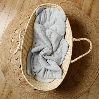 OEM Juego De Cama Infantil De Muselina 65x100 Gris