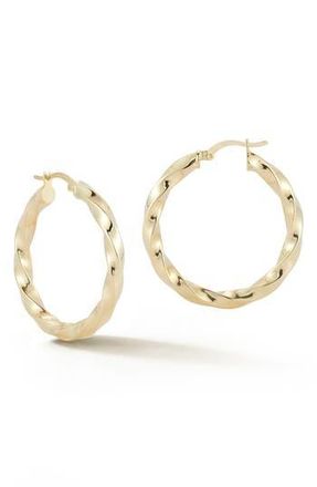 Glaze Jewelry Twisted Hoop Earrings in Gold at Nordstrom Rack