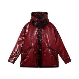 Stone Island Light Jackets, male, Purple, M, Purple Winter Coats