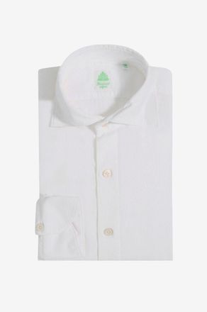 Finamore Hemd aus fein geripptem Cordsamt Gaeta