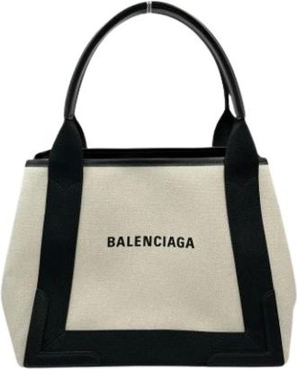 Balenciaga Pre-owned Tote Bags, female, White, Size: ONE SIZE Pre-owned Vintage Tote Bag