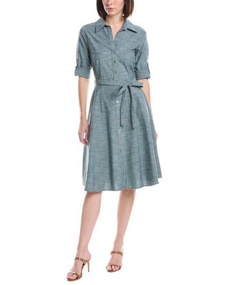 Sharagano Short Sleeve Shirtdress