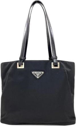Prada Pre-owned Tote Bags, female, Black, Size: ONE SIZE Pre-owned Vintage Tote Bag