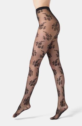 Orobl&ugrave; Ethereal Sheer Tights in Black at Nordstrom, Size Medium