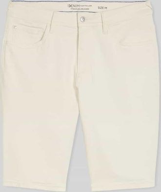 Tom Tailor Denim Relaxed Fit Jeansshorts aus Baumwoll-Mix in Offwhite, Gr&ouml;&szlig;e XXL