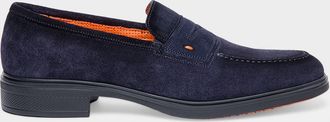 Santoni Men & apos;s Easy Suede Loafers