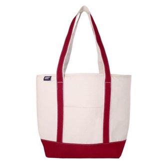 Lands End Insulated Tote Bag with Zip Closure, Large Cooler Bag for Travel, Pool, and Park in Cranberry at Nordstrom