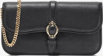 Cole Haan Womens Alexandria Wallet On A Chain - Black