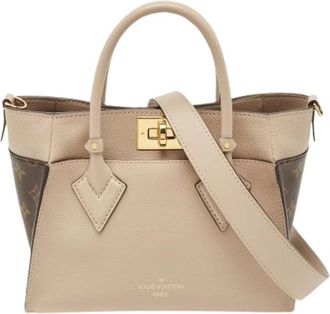 Louis Vuitton Pre-owned Handtas van gecoat canvas - Dames - Vintage Handtas - Beige - ONE Size - Vintage