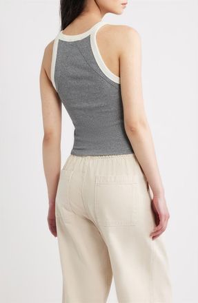 Rag & Bone The Essential Rib Sweater Vest in Heather Grey at Nordstrom, Size X-Small