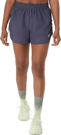 Asics Laufshorts ASICS NAGINO RUN ADJUSTABLE 4IN SHORT, Damen, Gr. XXL, N-Gr, indigo fog, Obermaterial: 100% Polyester, Hosen Laufshorts