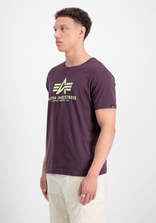 Alpha Industries T-Shirt ALPHA INDUSTRIES Basic T-Shirt BL, Herren, Gr. XL, lila (plum), Obermaterial: 100% Baumwolle, Shirts T-Shirt