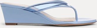 Veronica Beard Womens Clea Wedge Sandal In Blue Jay